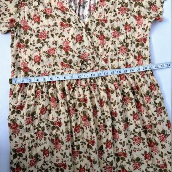 Christy Dawn The Simple Dawn Dress Buttercream English Rose short sleeve L - Picture 5 of 6